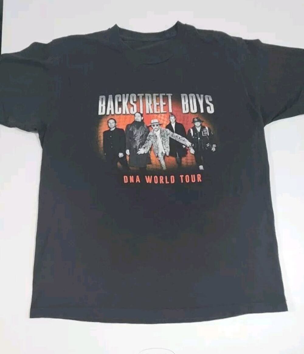 Backstreet Boys 2022 DNA Concert Tour T-shirt Black Tour Dates On Back